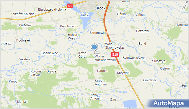 mapa Wólka Rozwadowska, Wólka Rozwadowska na mapie Targeo